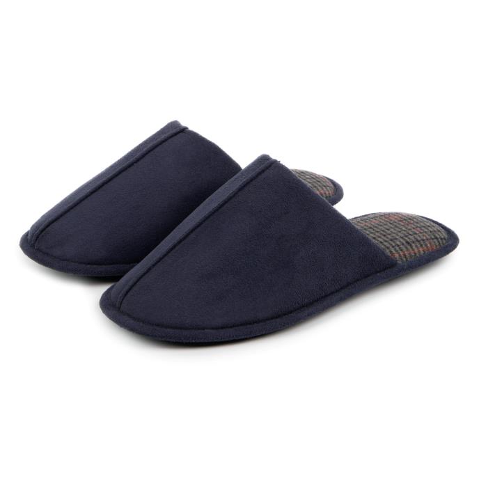 totes toasties® Mens Centre Seam Mule Navy Extra Image 2